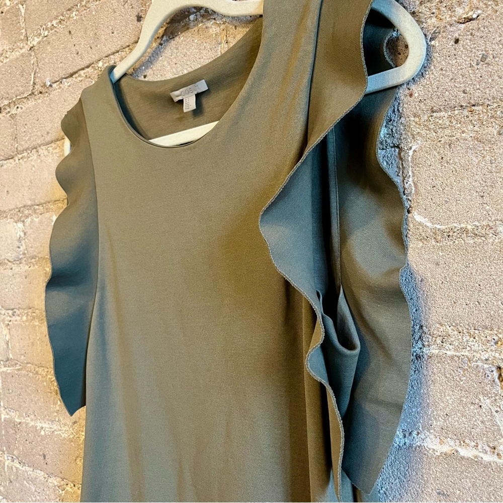 COS Ruffle Sleeve Dress - Size S - Picture 5 of 7
